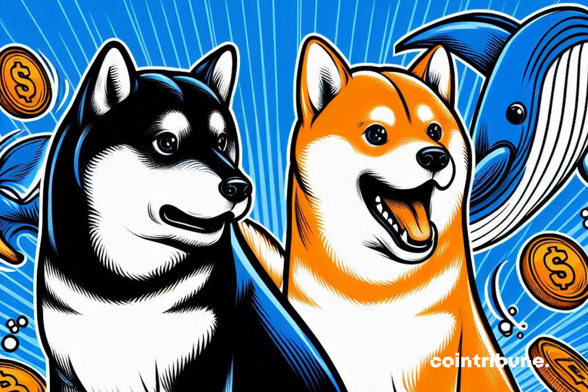 Chiens Shiba Inu et baleines