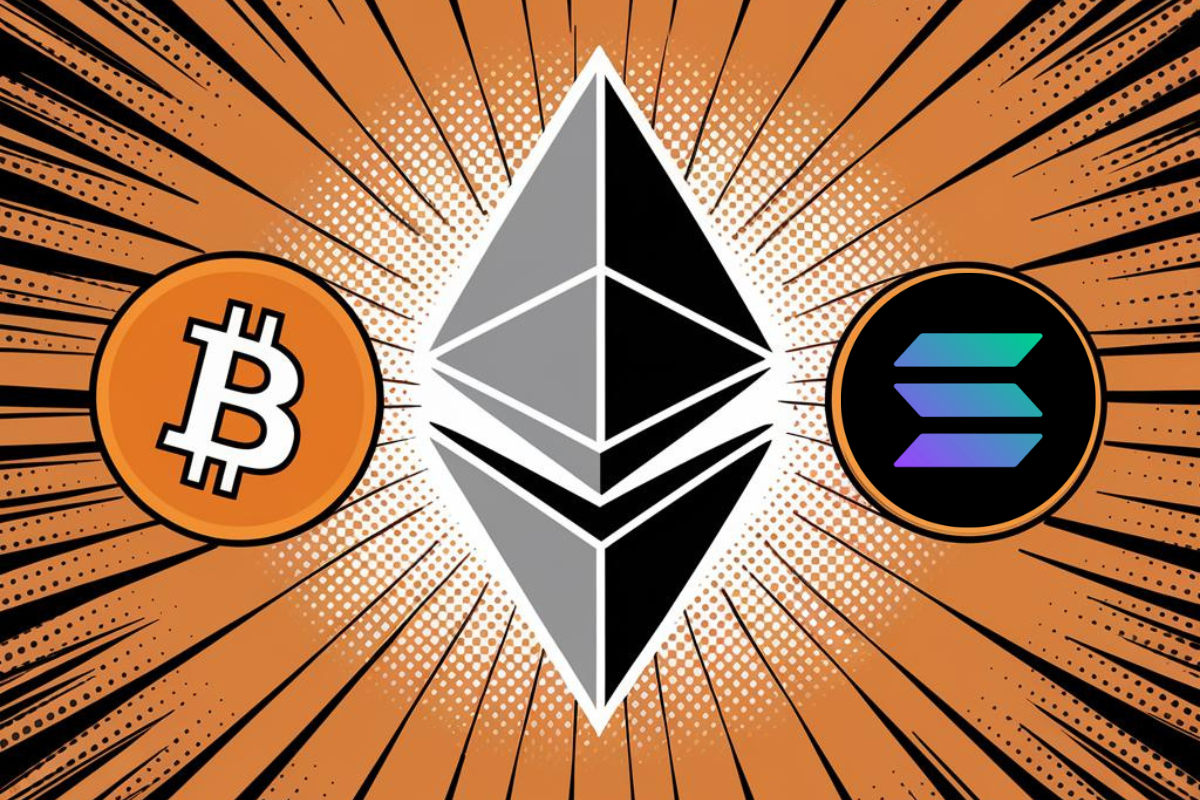 Guerre entre Ether Bitcoin et Solana