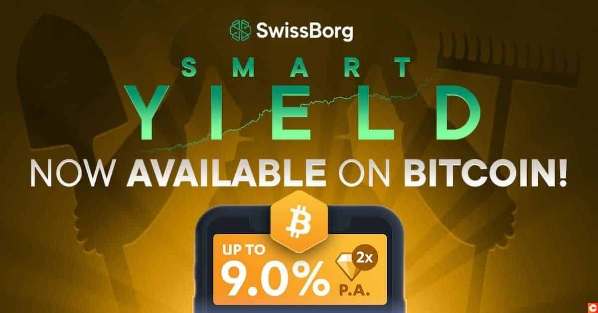 Swissborg: ¡Gane hasta un 9% de interes con su Bitcoin (BTC)!