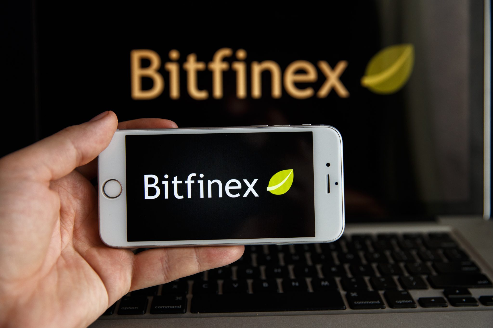 Tula, Russia - October 31, 2018: - Bitfinex website displayed on the smartphone screen. Bitfinex is a cryptocurrency trading platform.