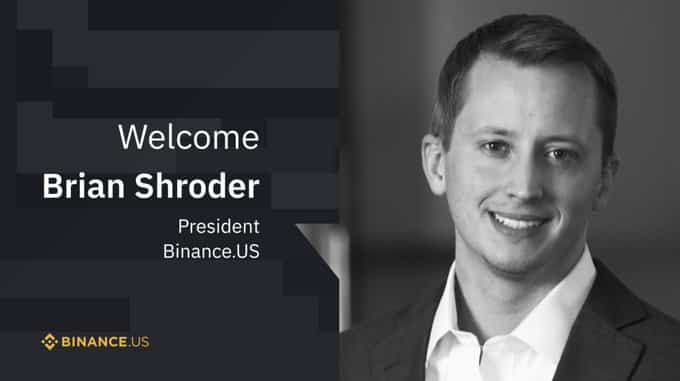 Brian Schroeder becomes the new CEO of Binance.US