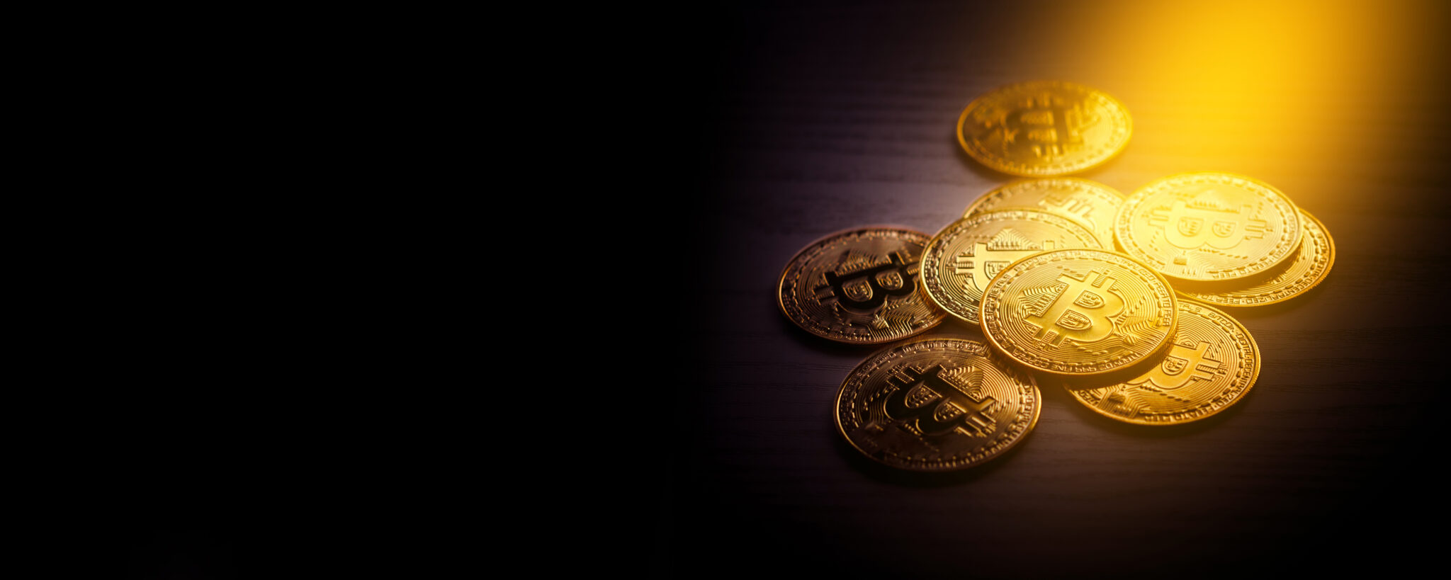 Crypto currency Gold Bitcoin, BTC, Bit Coin. Blockchain