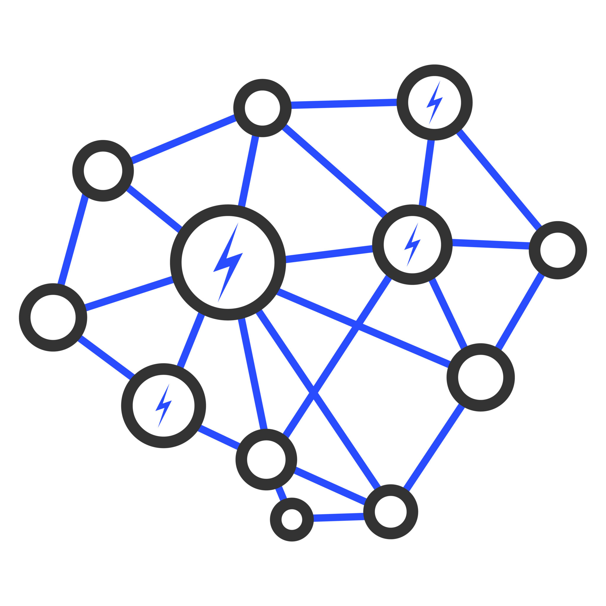 Lightning Network Flat Icon