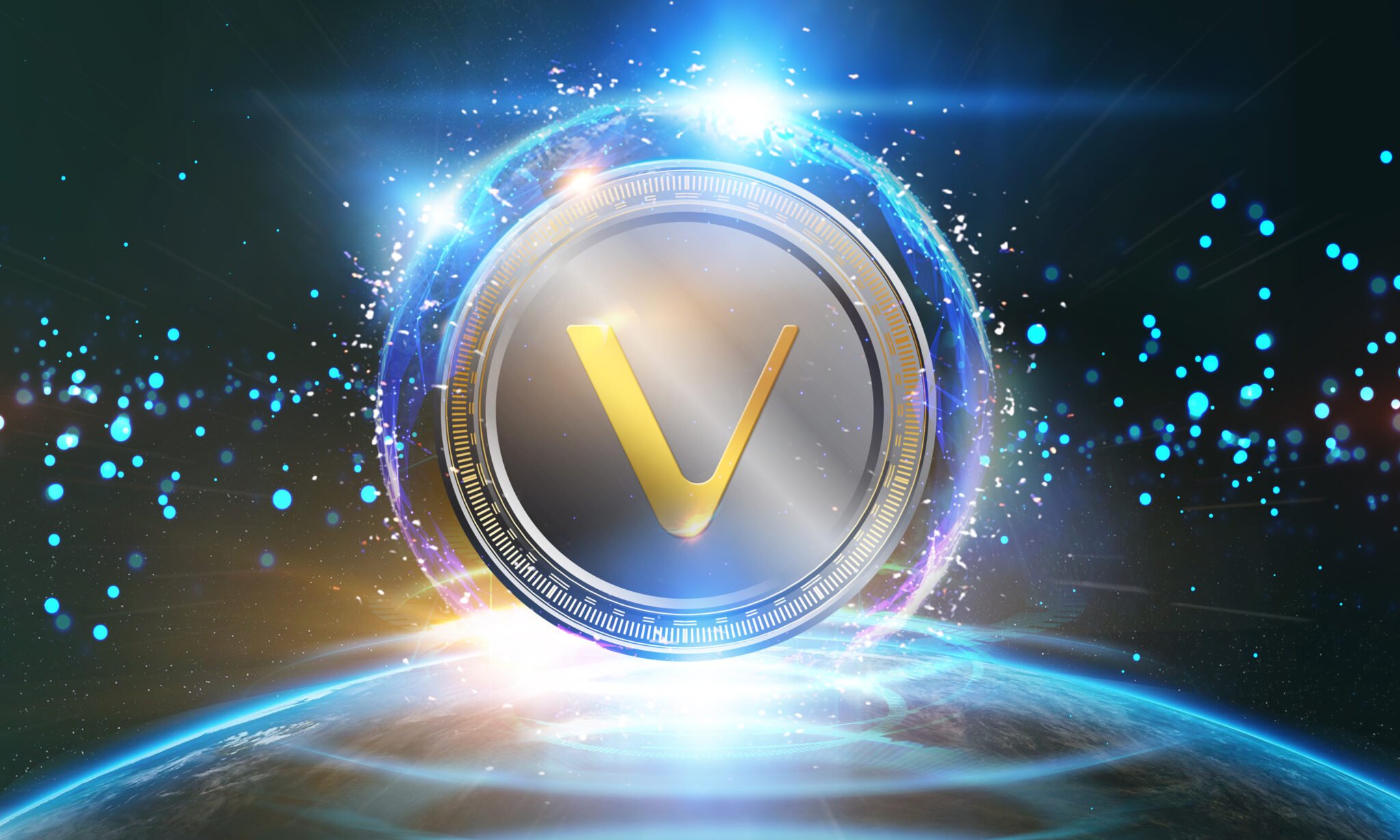 Crypto-currency, Vechain internet virtual money. Currency Techno