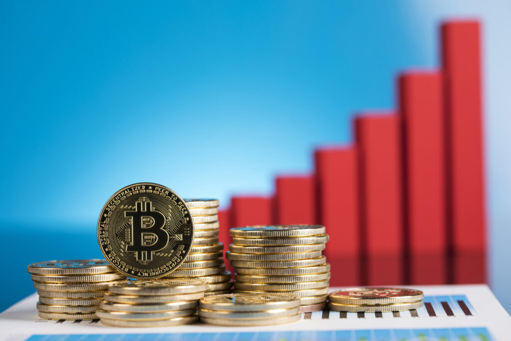 Cryptocurrency, Business, bitcoin coin and Trading concept