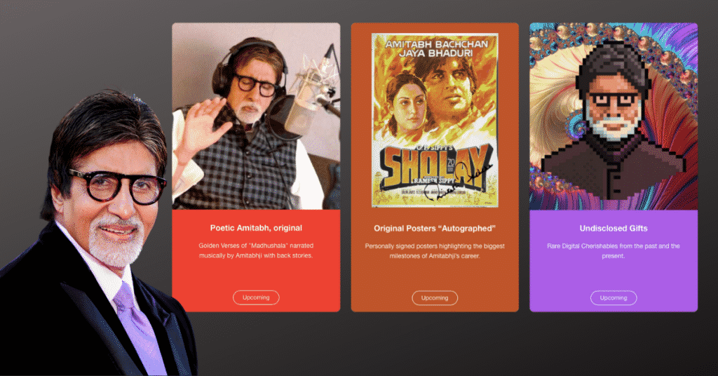 vente NFT Inde Amitabh Bachchan