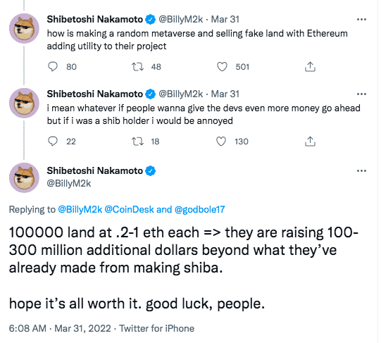 Shiba Inu Metaverse polémique