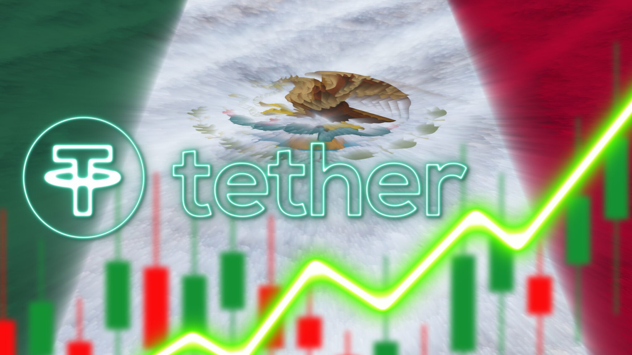 drapeau mexique tether