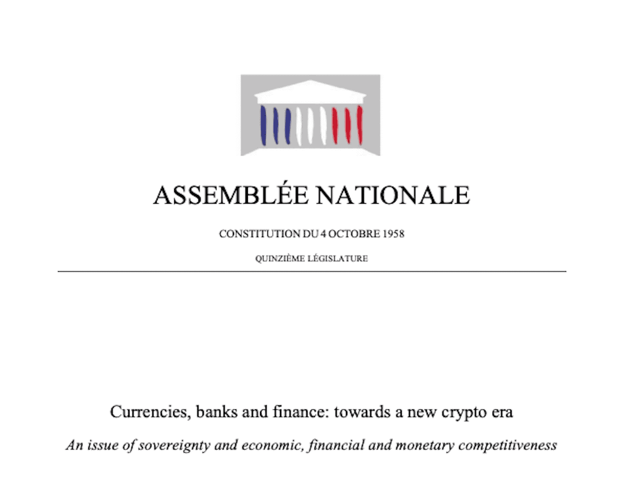 La nouvelle ère des crypto actifs : Le rapport du député Pierre Person