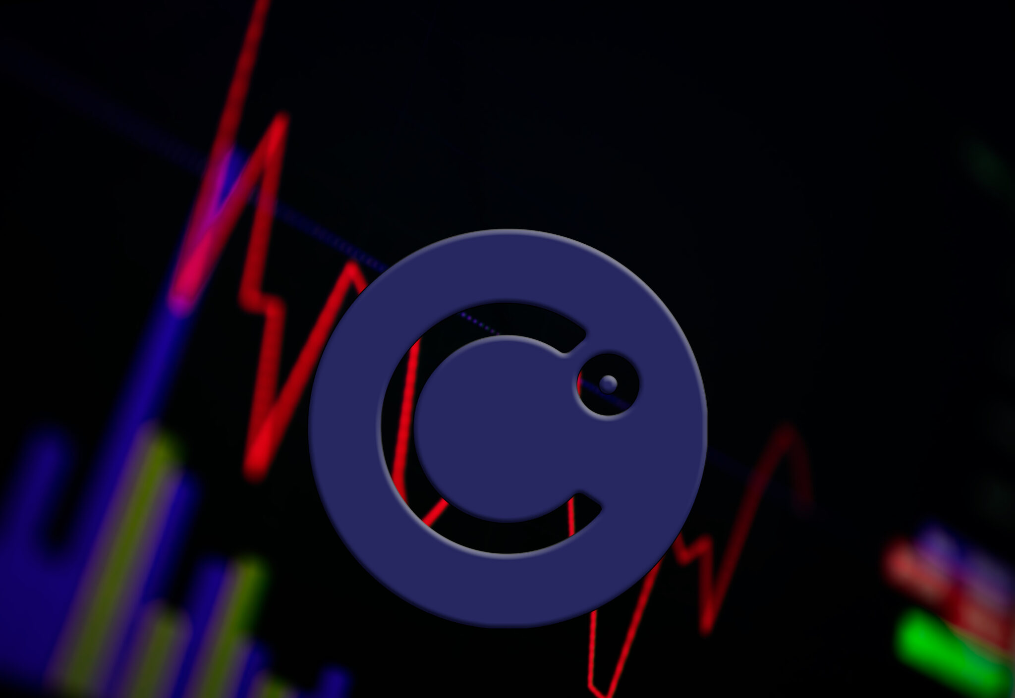 Celsius CEL Cryptocurrency. coin growth chart on the exchange, chart