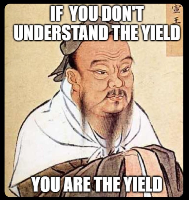 If you don't undesrtand the yield, you are the yield