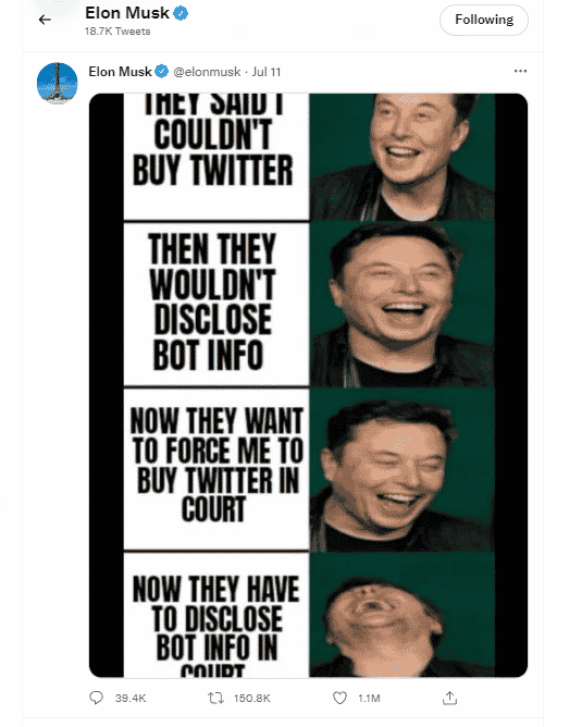tweet Elon Musk twitter