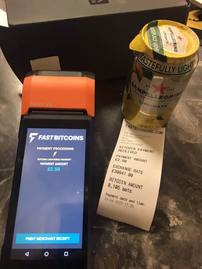 TP bitcoin lightning POS