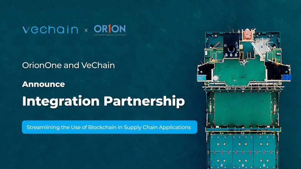 Its integrationégration with the companyété of low logistics softwareée in the United States is one more step for the adoption of blockchain’. D’afterès the Vechain Foundation, this association with OrionOne Inc will offer companiesétés a fast and transparent’intégration to start à using the blockchain.