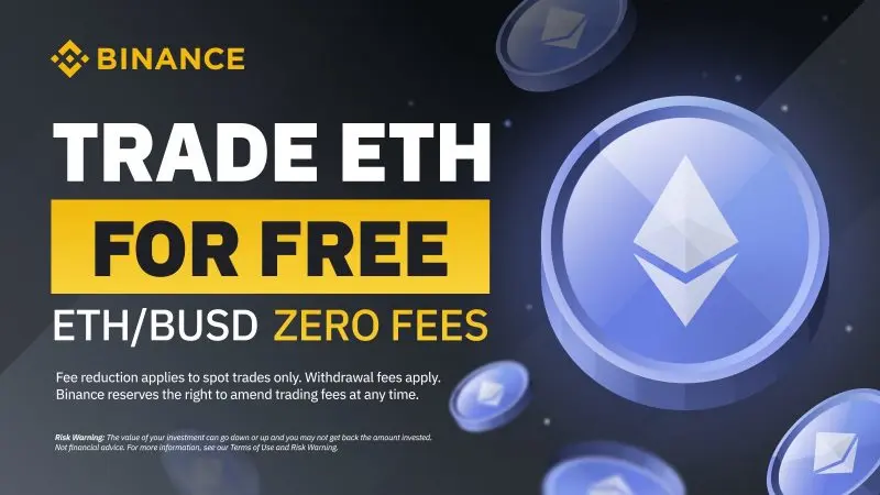Binance: Zero fees for Bitcoin (BTC) and Ethereum (ETH) trading