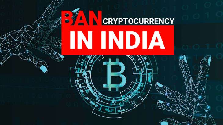 Affiche « ban cryptocurrency in India »