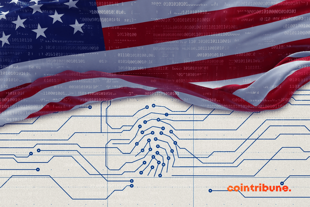 Drapeau Etats-Unis Crypto CBDC