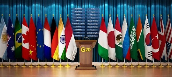 Drapeaux des pays du G20