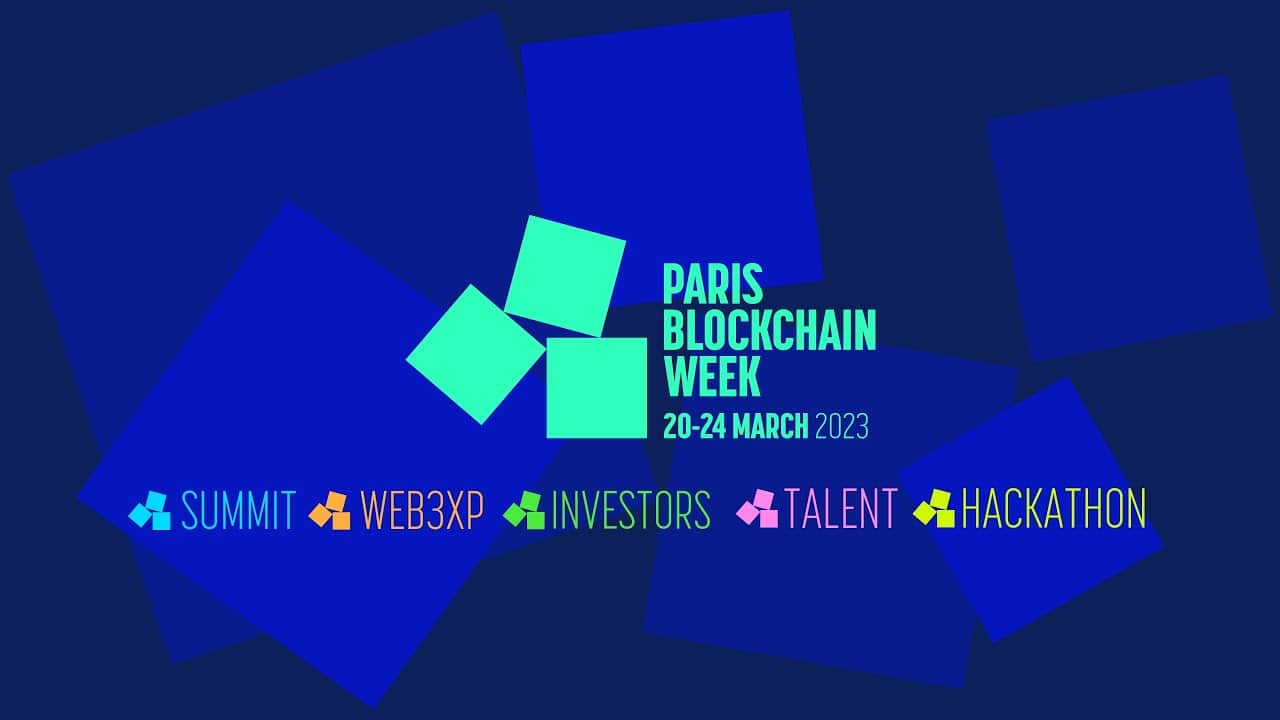 Affiche Paris Blockchain Week