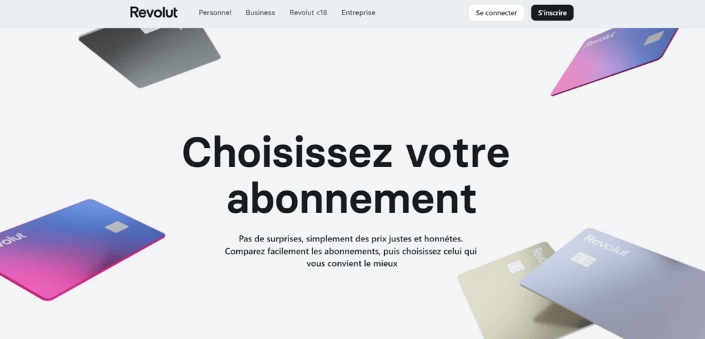 Choisissez votre abonnement Revolut