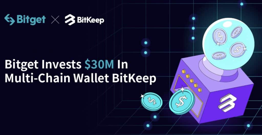 Banner “Bitget Invests $30M In Multi-Chain Wallet BitKeep”