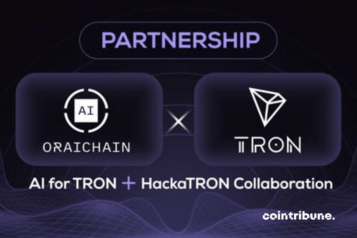 Logo Oraichain et TRON