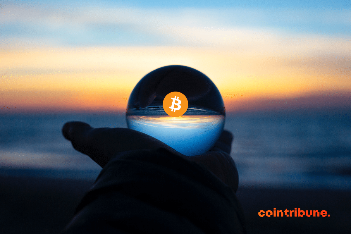 Bitcoin dans une boule de cristal