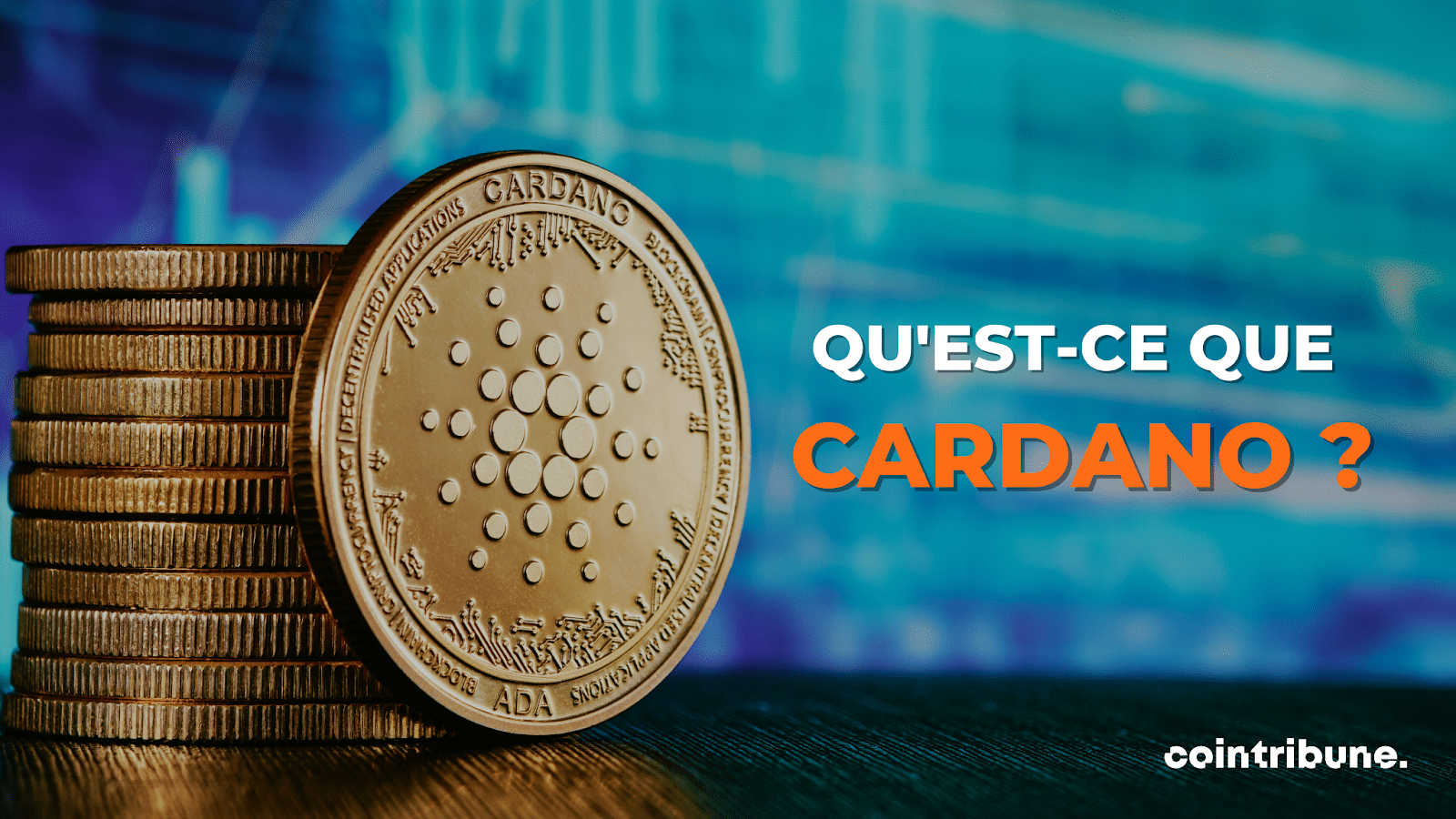 Photo de plusieurs tokens Cardano (ADA)