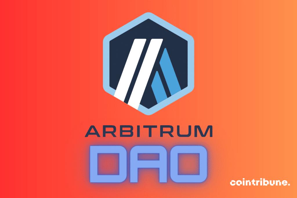 logo d'Arbitrum et mention DAO