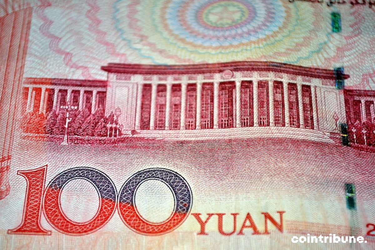 Un billet de 100 yuans.