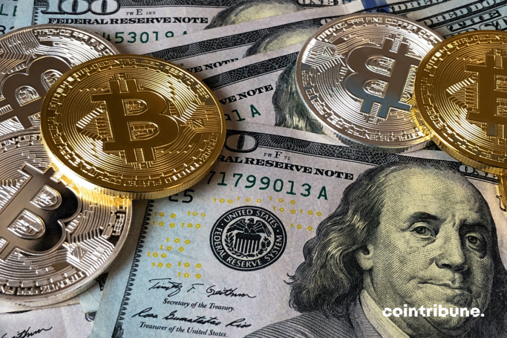 Des bitcoins et des dollars