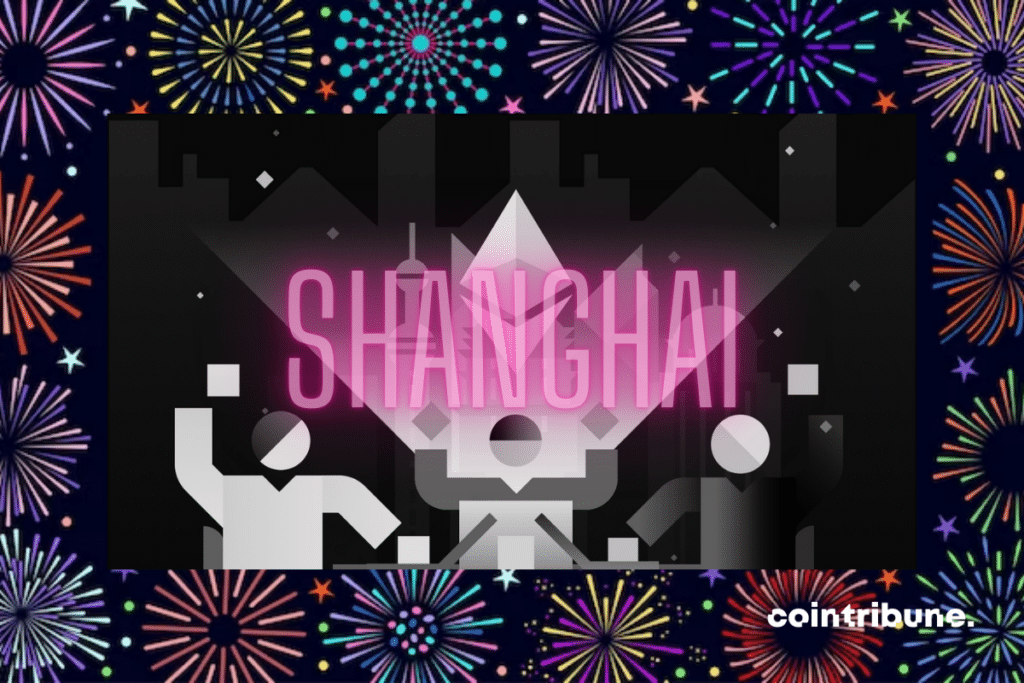 Feux d'artifices et joies autour de Shanghai d'Ethereum
