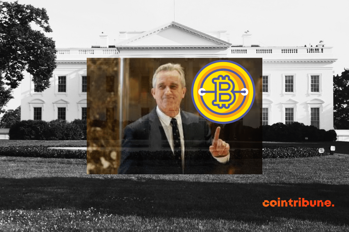 Maison-Blanche et Robert F. Kennedy Jr pointant du doigt le bitcoin