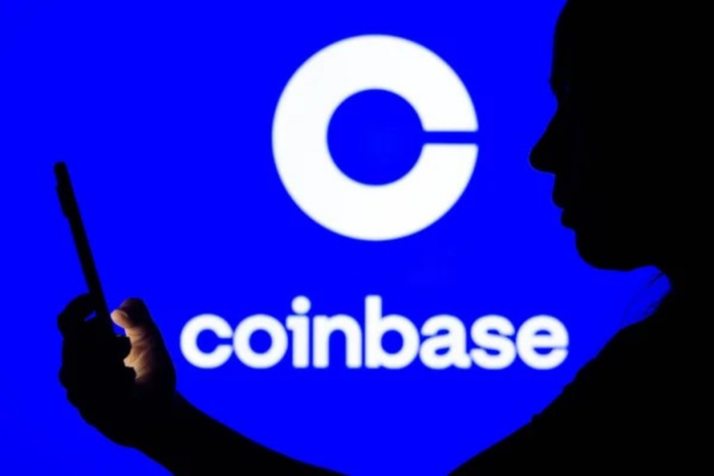 Personne utilisant Coinbase