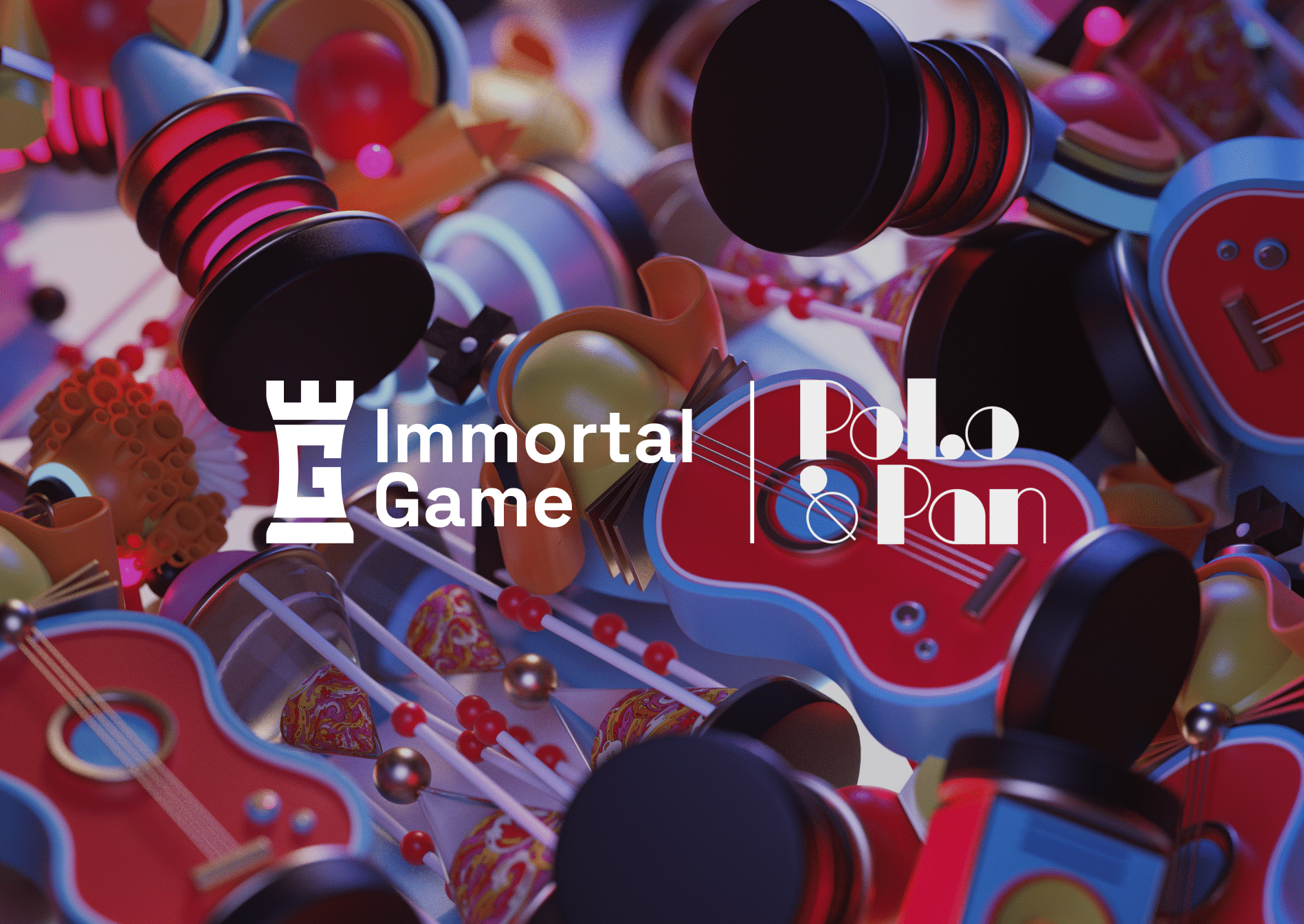 visuel de la collaboration entre immortal game et polo&pan