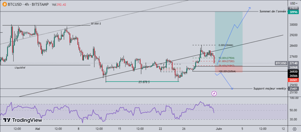 Bitcoin mouvement volatil