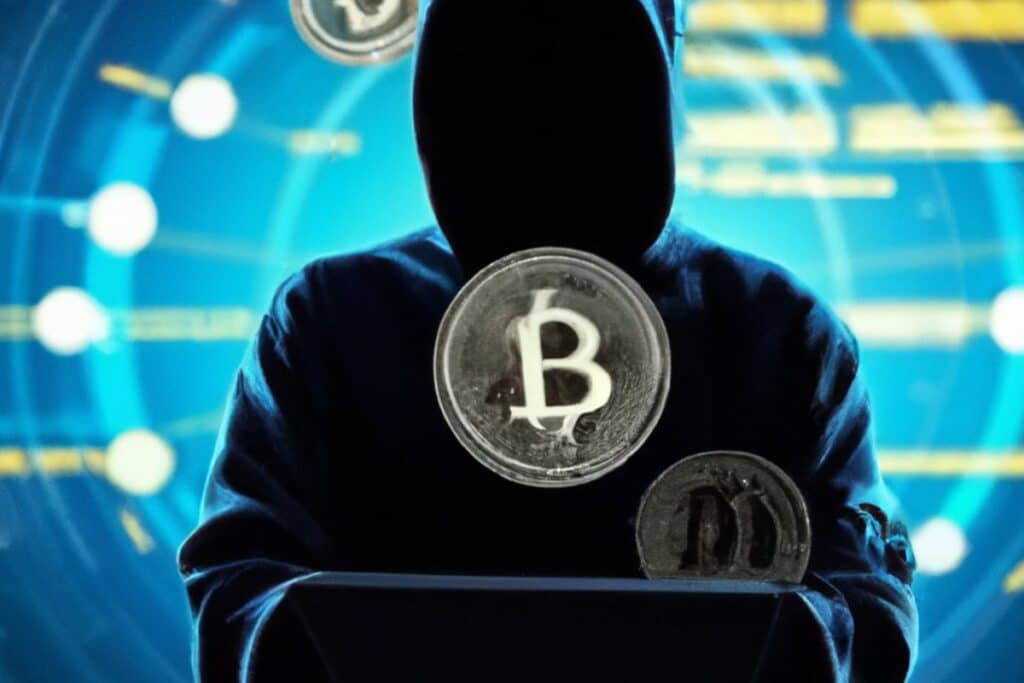 un hacker masque fait des operation illicite dans le secteur crypto dont Bitcoin
