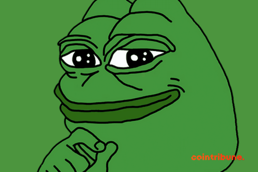 Le logo du Pepe coin