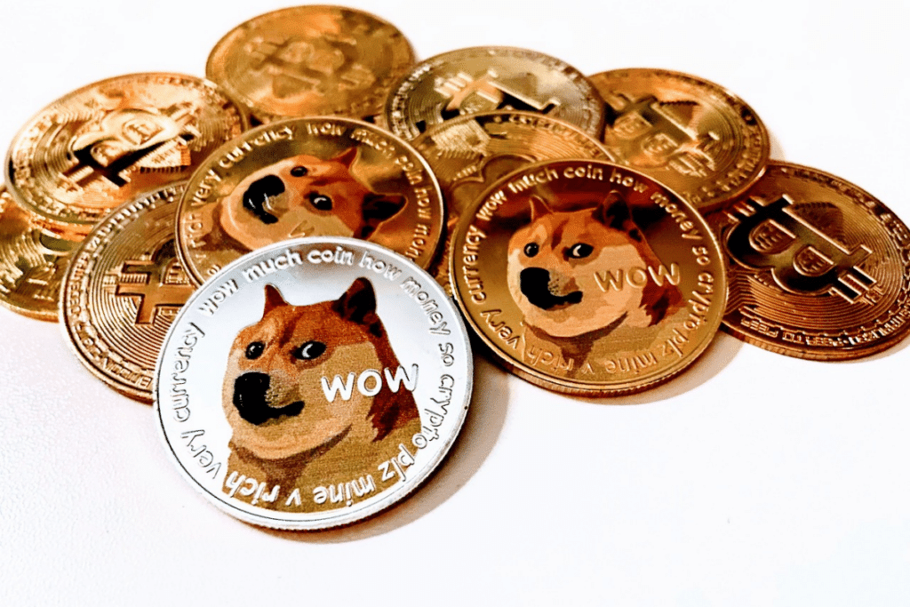 Memecoin Dogecoin et Bitcoin