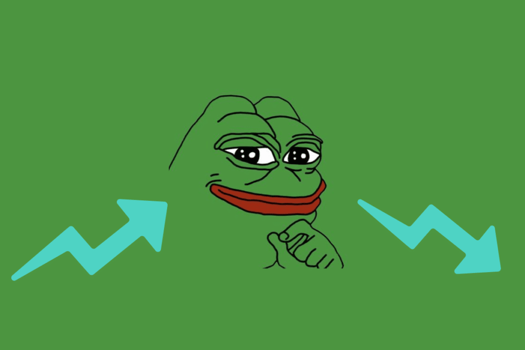 Hausse et chute crypto PEPE