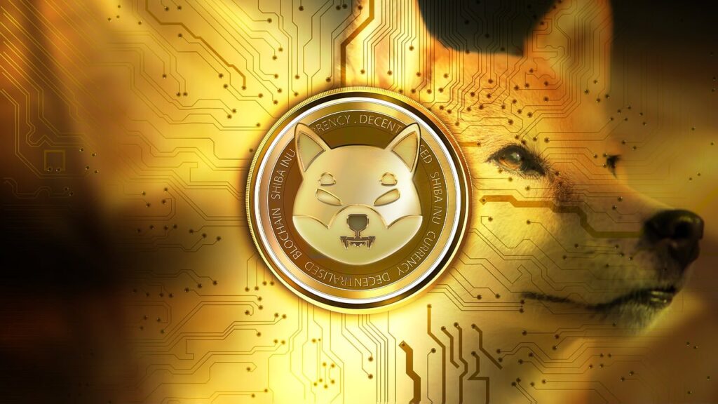 Une pièce représentant le token Shiba Inu