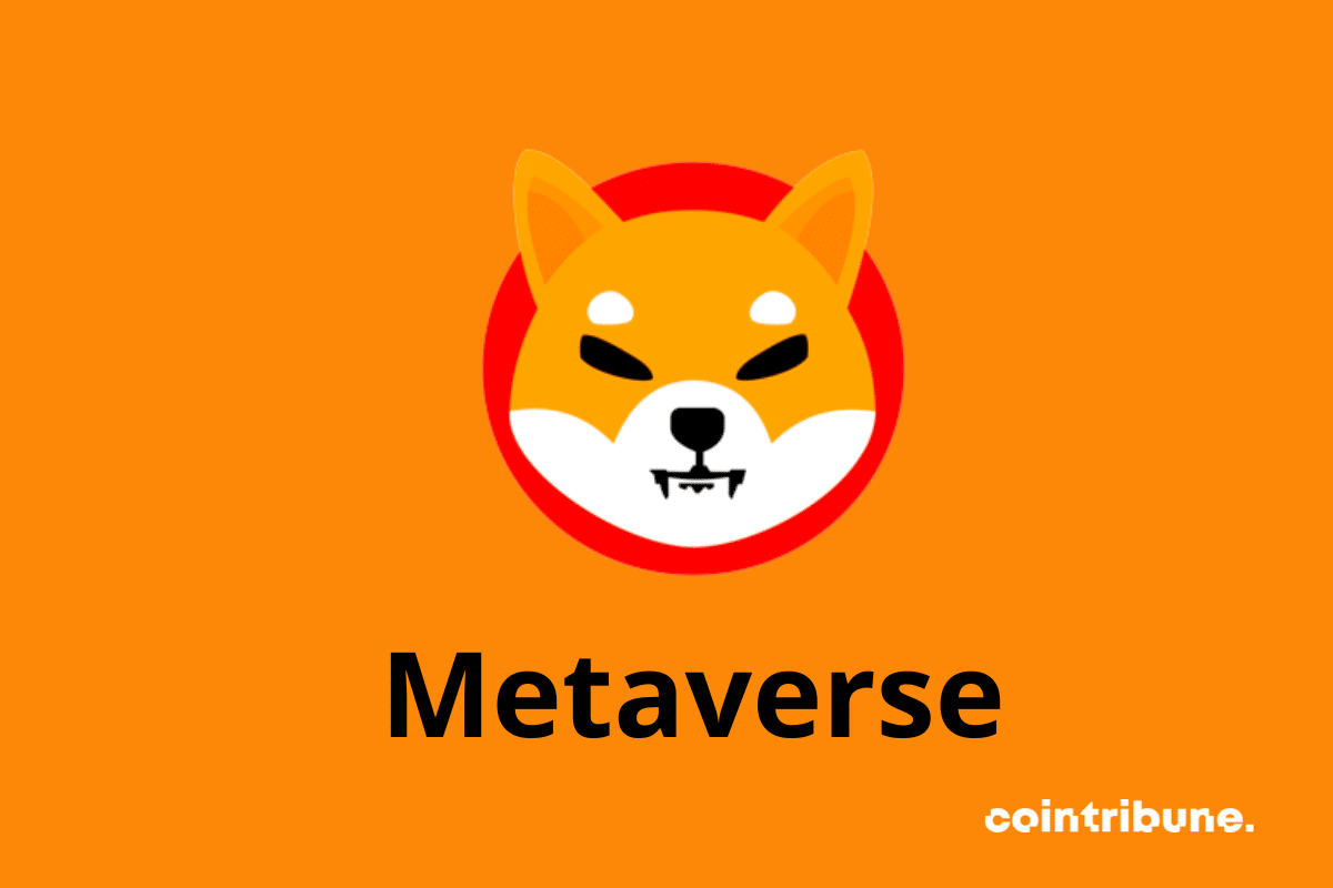 Le logo de Shiba Inu avec la mention "metaverse"