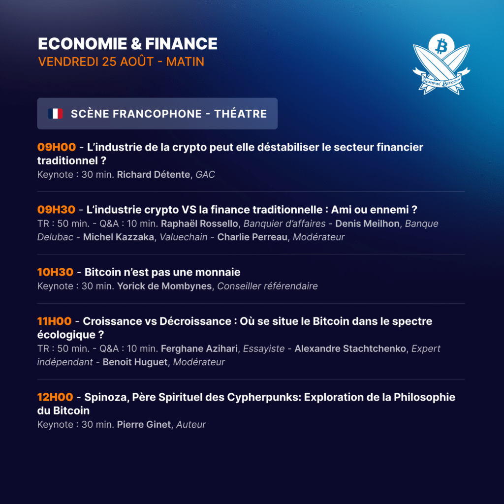 Programme Économie & Finance de Surfin'Bitcoin