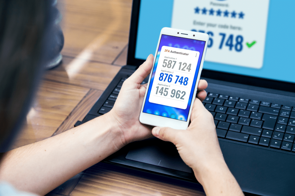 A secured account with 2FA