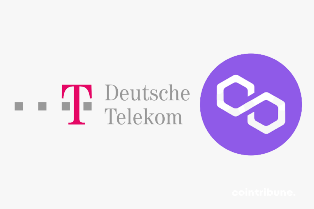 Les logos de deutsche telekom et de Polygon