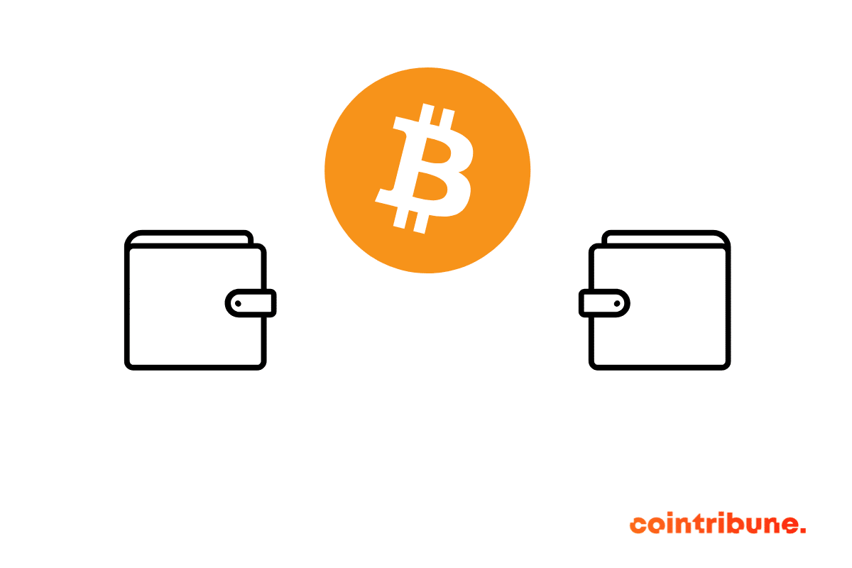 Une transaction bitcoin entre deux wallets