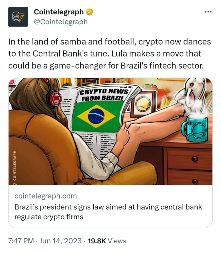 Nouvelle loi crypto au Brésil 