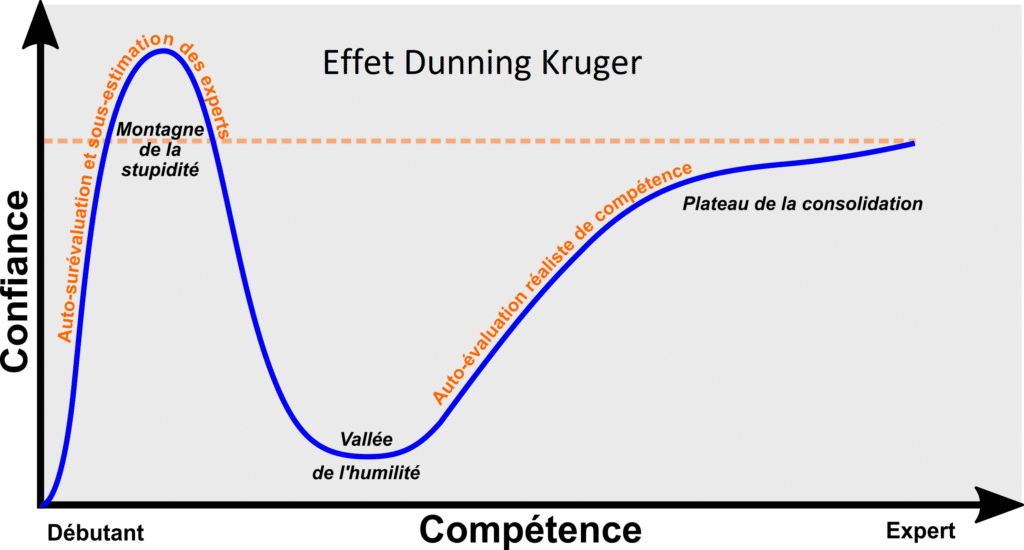 Graphique Effet Dunning-Kruger