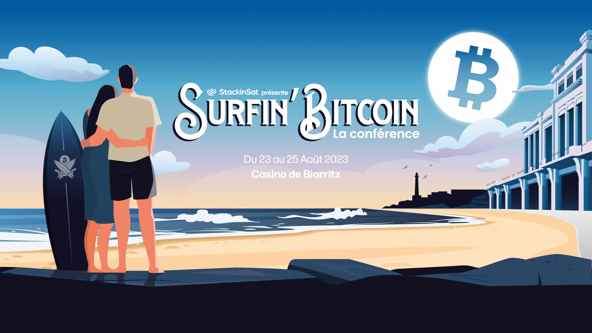 Affiche Surfin' Bitcoin 2023
