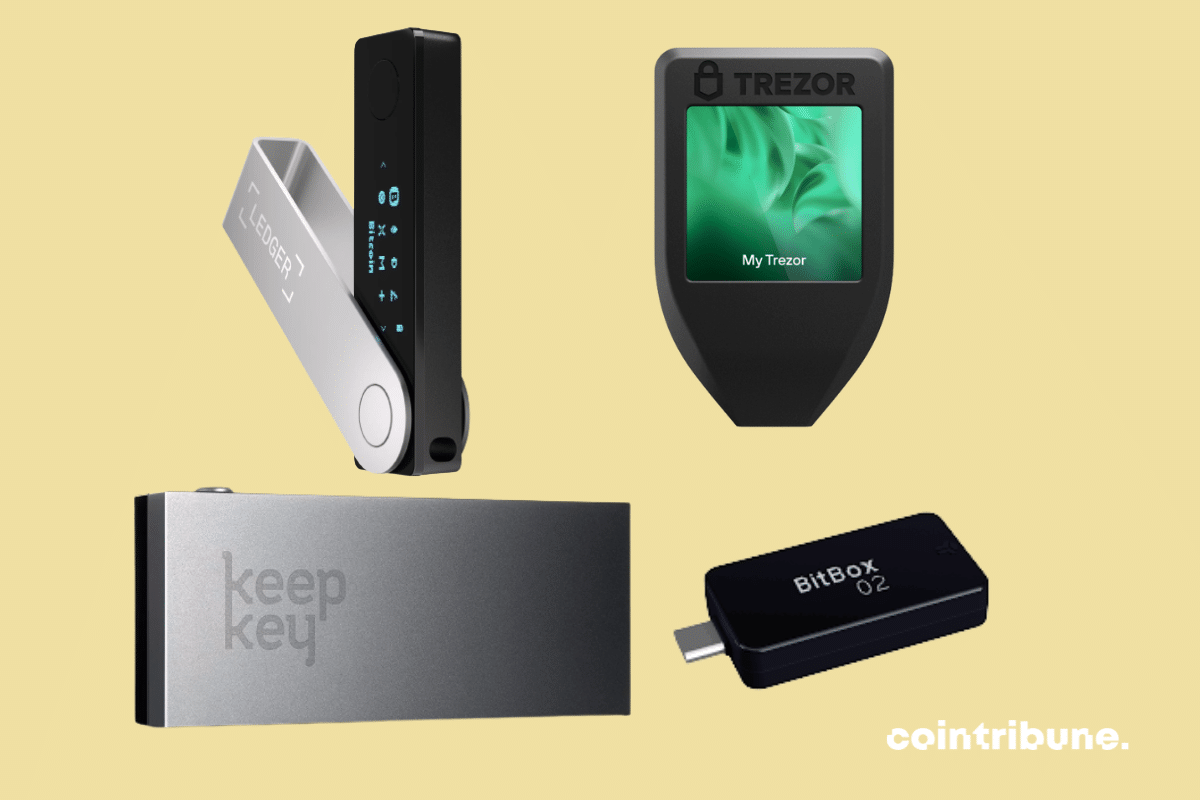 Prototypes of various hard wallets